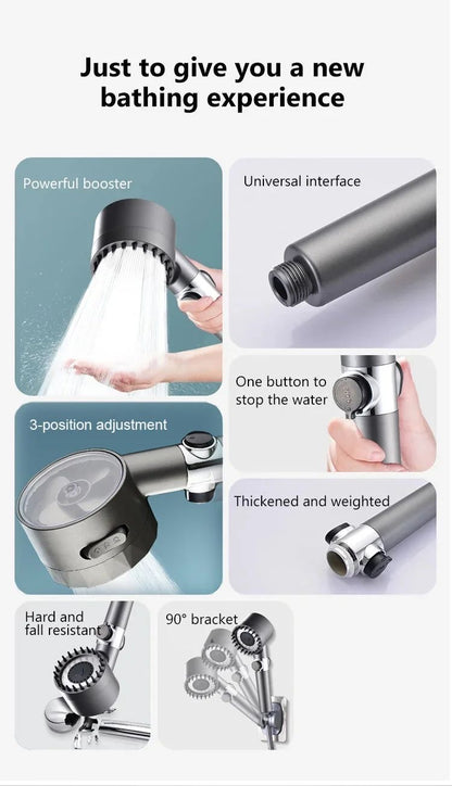 3-Mode High-Pressure Shower Head – Refresh, Relax And Comfort